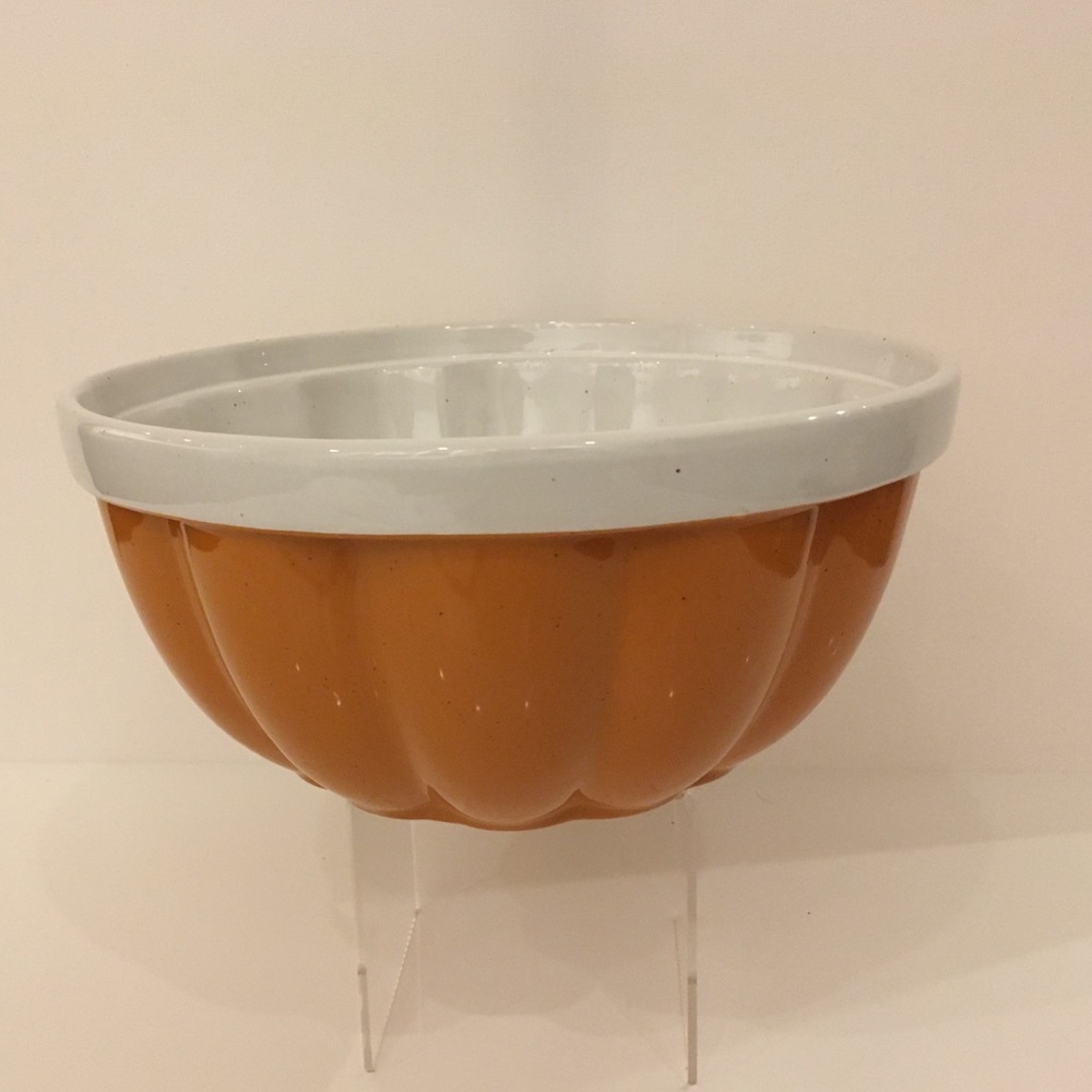 Master Class Bake Shop Orange White Bowl